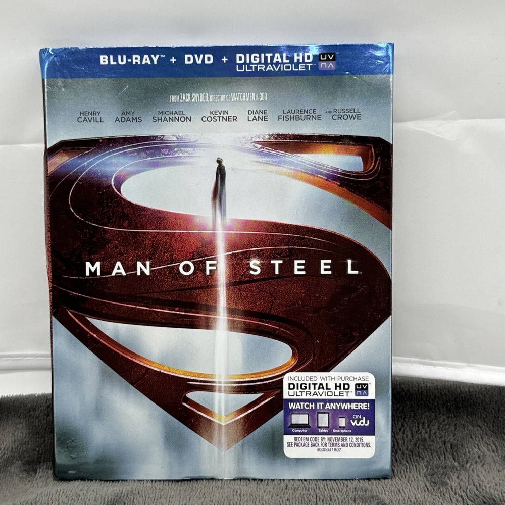 Man of Steel‎ (Blu-Ray) - DVD - Russell Crowe, Christopher Meloni, Aya